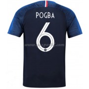 maillot de foot France Coupe du monde 2018 Paul Pogba 6 maillot domicile..